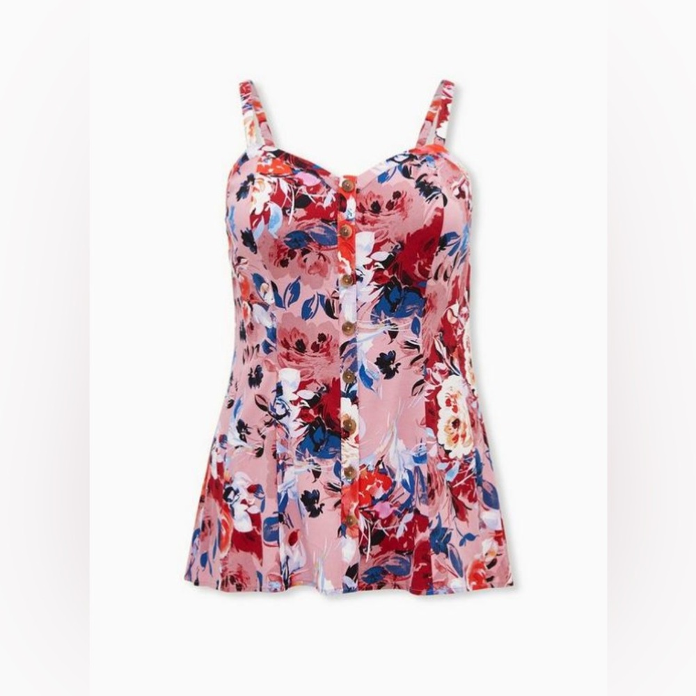 Torrid 5X Challis Seamed Cami Top - Picture 14 of 14